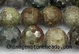 CCB1544 15 inches 8mm faceted round corundum beads