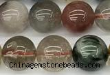 CCB1548 15 inches 10mm round mixed quartz beads