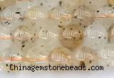 CCB1550 15 inches 6mm round mica quartz beads