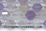 CCB1566 15 inches 5mm - 6mm faceted lavender amethyst beads