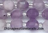 CCB1567 15 inches 5mm - 6mm faceted purple kunzite beads