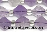 CCB1607 15 inches 10mm faceted lavender amethyst beads