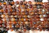 CCB1732 15 inches 6mm faceted coin dream agate beads