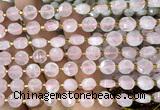 CCB1902 15 inches 8mm faceted coin rose quartz beads