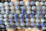 CCB1955 15 inches 8mm faceted coin blue aventurine jade beads