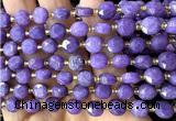 CCB2015 15 inches 8mm faceted coin dyed jade beads