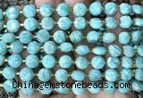 CCB2045 15 inches 8mm faceted coin amazonite gemstone beads