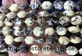 CCB2370 15 inches 12mm faceted coin African turquoise beads