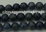 CCB450 15.5 inches 4mm round blue coral beads wholesale