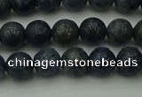 CCB451 15.5 inches 6mm round blue coral beads wholesale