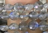 CCB540 15.5 inches 4mm faceted coin labradorite gemstone beads