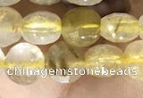 CCB611 15.5 inches 6mm faceted coin citrine gemstone beads