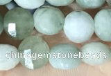 CCB619 15.5 inches 6mm faceted coin jade gemstone beads