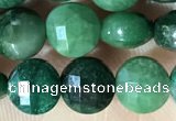 CCB629 15.5 inches 6mm faceted coin African jade gemstone beads