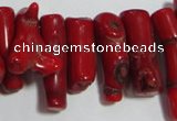 CCB65 16 inches irregular red coral beads Wholesale