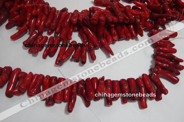 CCB65 16 inches irregular red coral beads Wholesale