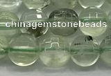 CCB702 15.5 inches 6mm faceted coin prehnite gemstone beads