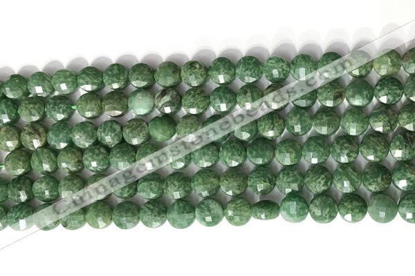 CCB752 15.5 inches 8mm faceted coin gemstone beads