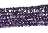 CCB767 15.5 inches 8mm faceted coin amethyst beads