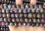 CCB791 15.5 inches 8mm faceted round jasper gemstone beads wholesale