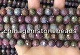 CCB792 15.5 inches 10mm faceted round jasper gemstone beads wholesale