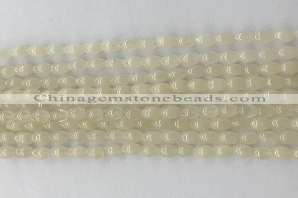 CCB804 15.5 inches 4*6mm rice gemstone beads wholesale
