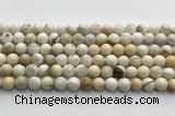 CCB820 15.5 inches 8mm round ivory jasper gemstone beads wholesale