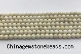 CCB821 15.5 inches 6mm round ivory jasper gemstone beads wholesale