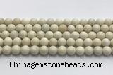 CCB823 15.5 inches 10mm round ivory jasper gemstone beads wholesale