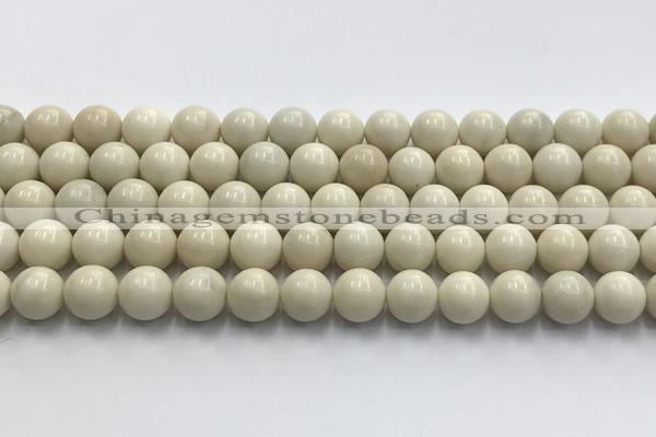 CCB823 15.5 inches 10mm round ivory jasper gemstone beads wholesale