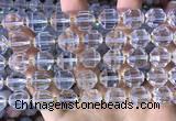 CCB854 15.5 inches 11*12mm faceted white crystal beads wholesale