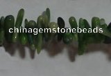 CCB87 15.5 inch 2*8mm irregular branch green coral beads Wholesale