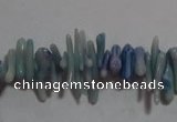 CCB88 15.5 inch 2*8mm irregular branch blue coral beads Wholesale