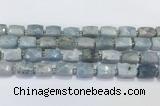 CCB896 11*15mm-12*16mm faceted cuboid aquamarine beads wholesale