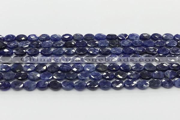 CCB928 15.5 inches 6*8mm faceted oval sodalite beads