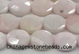 CCB937 15.5 inches 8*10mm faceted oval pink opal beads
