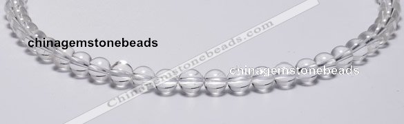 CCC02 15 inches 8mm round white crystal beads Wholesale