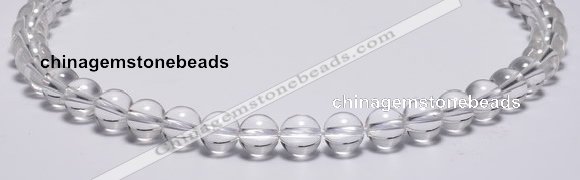 CCC03 15 inches 10mm round white crystal beads Wholesale