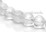 CCC07 15.5 inches 10mm round white crystal beads Wholesale