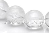 CCC10 15.5 inches 16mm round white crystal beads Wholesale