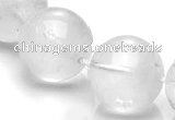 CCC11 15.5 inches 18mm round white crystal beads Wholesale