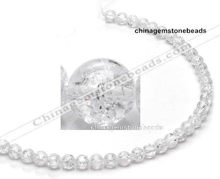 CCC12 grade A 6mm round white crystal beads Wholesale