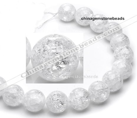 CCC20 20mm round grade A white crystal beads Wholesale