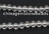 CCC200 15.5 inches 4mm round AB grade natural white crystal beads