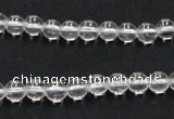 CCC201 15.5 inches 6mm round grade AB natural white crystal beads