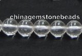 CCC203 15.5 inches 10mm round grade AB natural white crystal beads