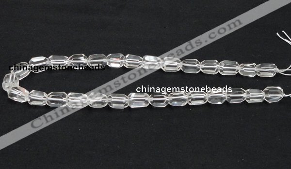 CCC217 10*14mm faceted freeform grade AB natural white crystal beads