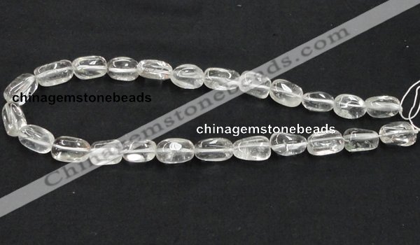 CCC222 10*16mm nugget grade AB natural white crystal beads