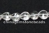 CCC237 10*10mm faceted heart grade AB natural white crystal beads