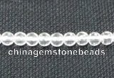 CCC251 15.5 inches 6mm faceted round grade A natural white crystal beads